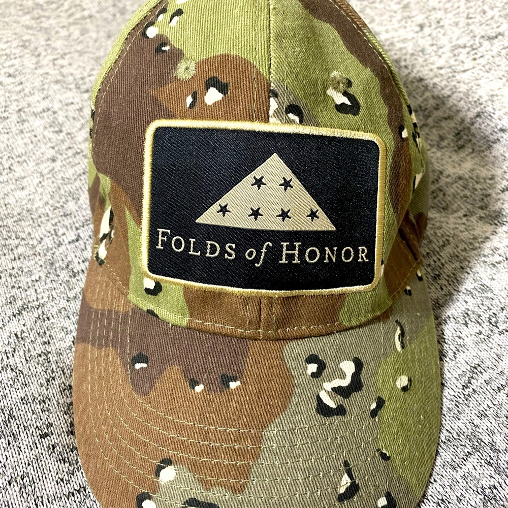 Folds of Honor Dairy Queen Employee Cap American Flag Camo Camouflage